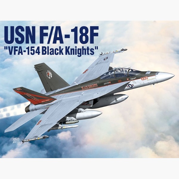 아카데미과학 1/72 미해군F/A-18F VFA-154 블랙나이츠