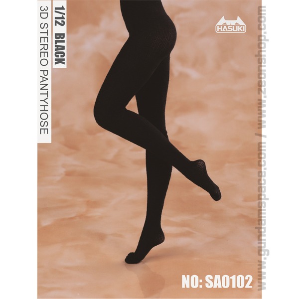 HASUKI 1/12 걸프라 피규어용 팬티스타킹 블랙 SA0102