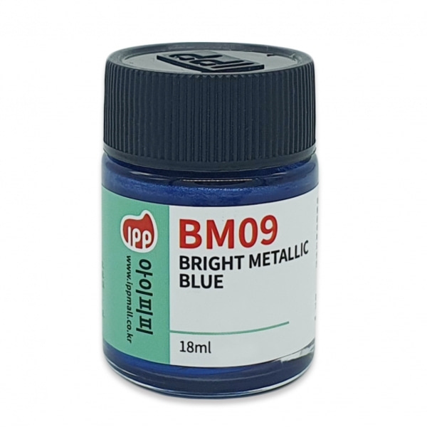 IPP 아이피피 BM09 브라이트 메탈릭 블루 18ml - 가이아노츠 대응 락커 병도료