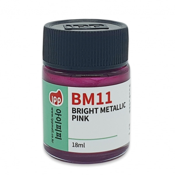 IPP 아이피피 BM11 브라이트 메탈릭 핑크 18ml - 가이아노츠 락커 병도료 도색